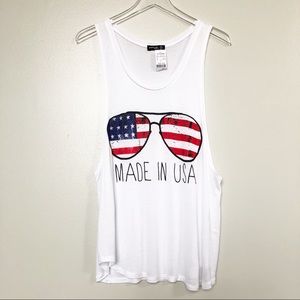 Popular Basics • Made in USA Graphic Tank Top